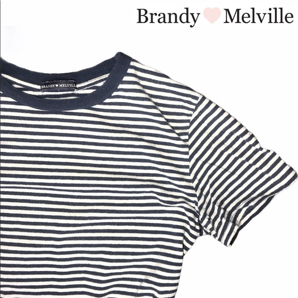 Brandy Melville Striped Tee - Picture 1 of 6